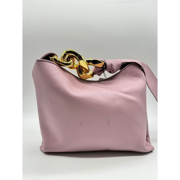 Jw Anderson Medium Leather Chain hobo bag - Pale Pink - Picture 16 of 16